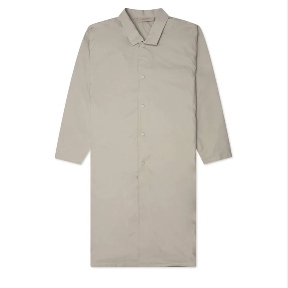 Essentials Men's Light Gray Raincoat